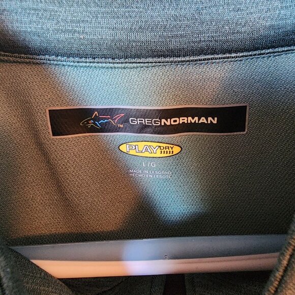 Lot of 2 Greg Norman Play Dry Golf Heather Quarter Zip Pullover Size L Polyester - Picture 4 of 16